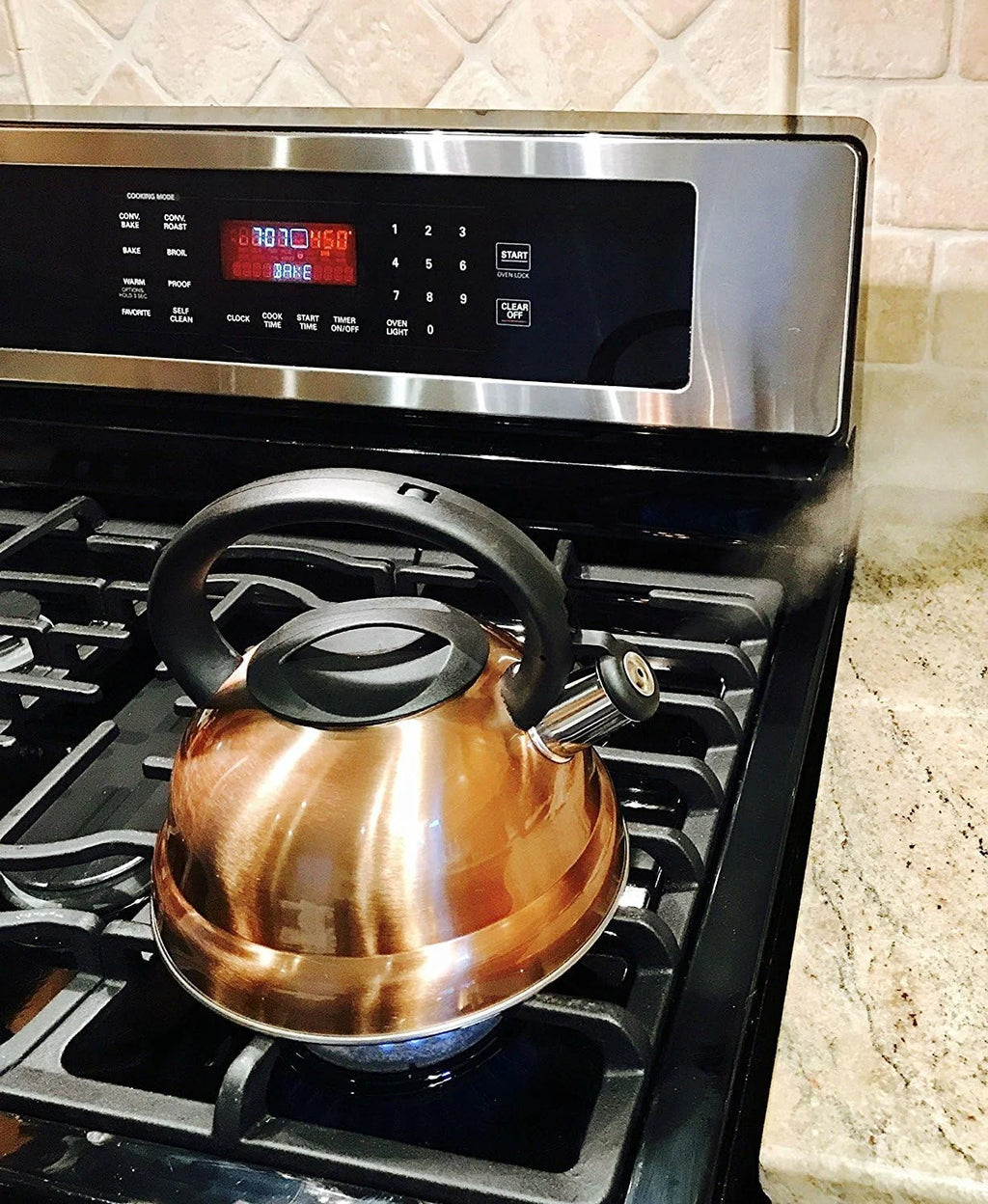 3 Quart Stainless Steel Whistling Tea Kettle U7666