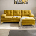 83" Velvet L-Shaped Sectional Sofa E242