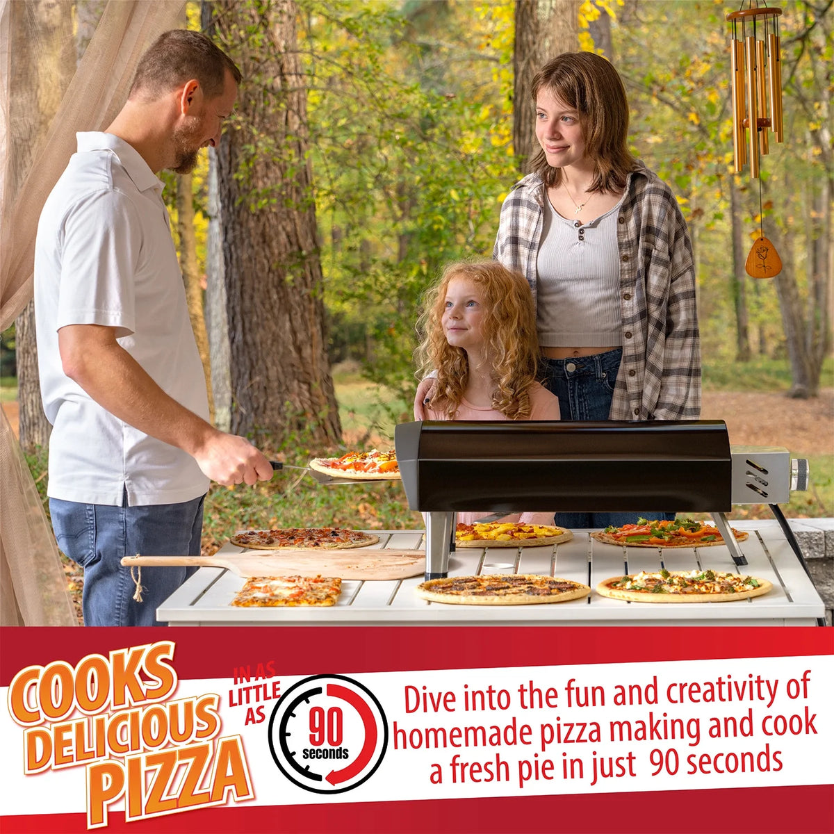 Black Portable Gas Pizza Oven X33411