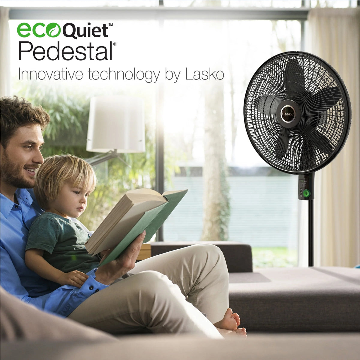 Black Pedestal Fan Q6912