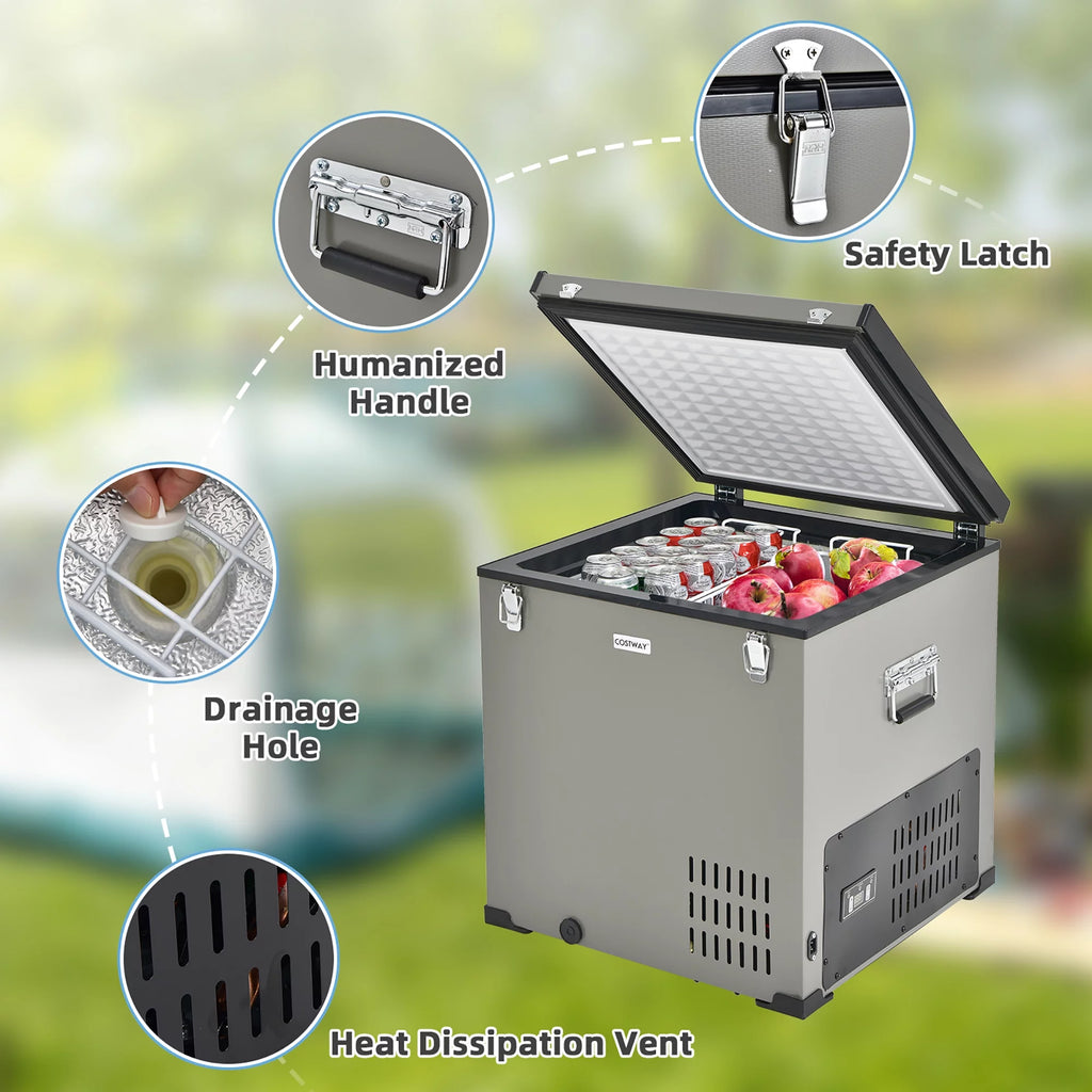 68 Quart Portable Car Refrigerator Freezer N7668
