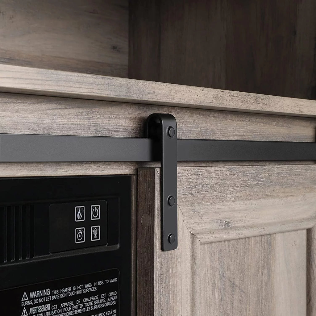 58 TV Stand with Electric Fireplace, Gray M30746