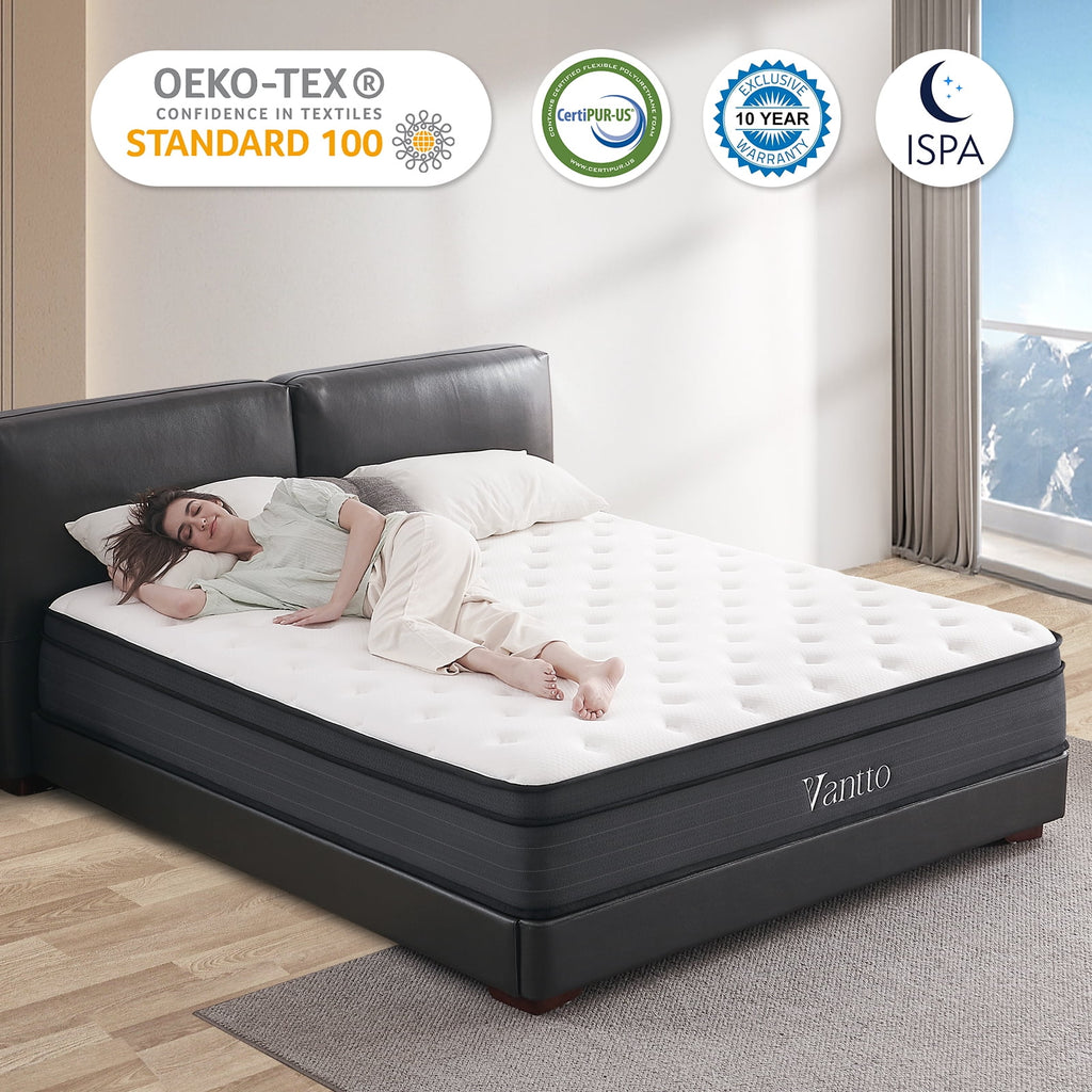 12 Inch Full Memory Foam Hybrid Mattress T3462