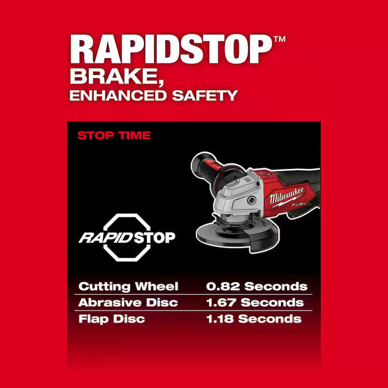 18V Brushless Cordless 4-1/2 in. / 5 in. Grinder with Paddle Switch I2772