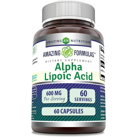 Alpha Lipoic Acid 600mg 60 Capsules Supplement S7927