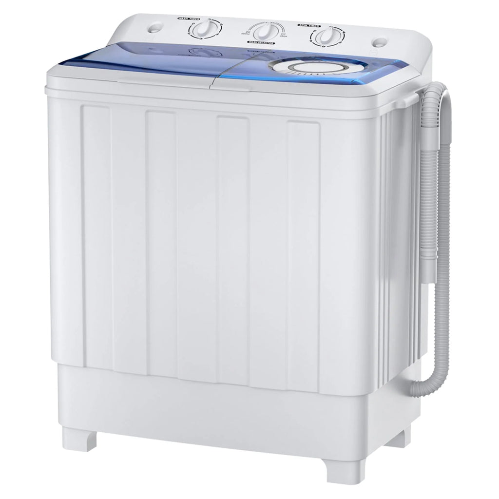 Portable 28lbs Twin Tub Compact Semi-Automatic Washer Spinner Combo Y11879