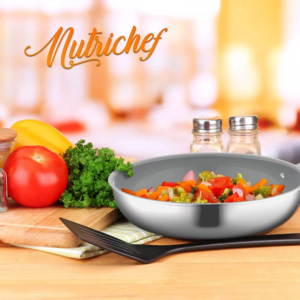 Cast Handles Frying Pan Ceramic Non-Stick Cookware N515