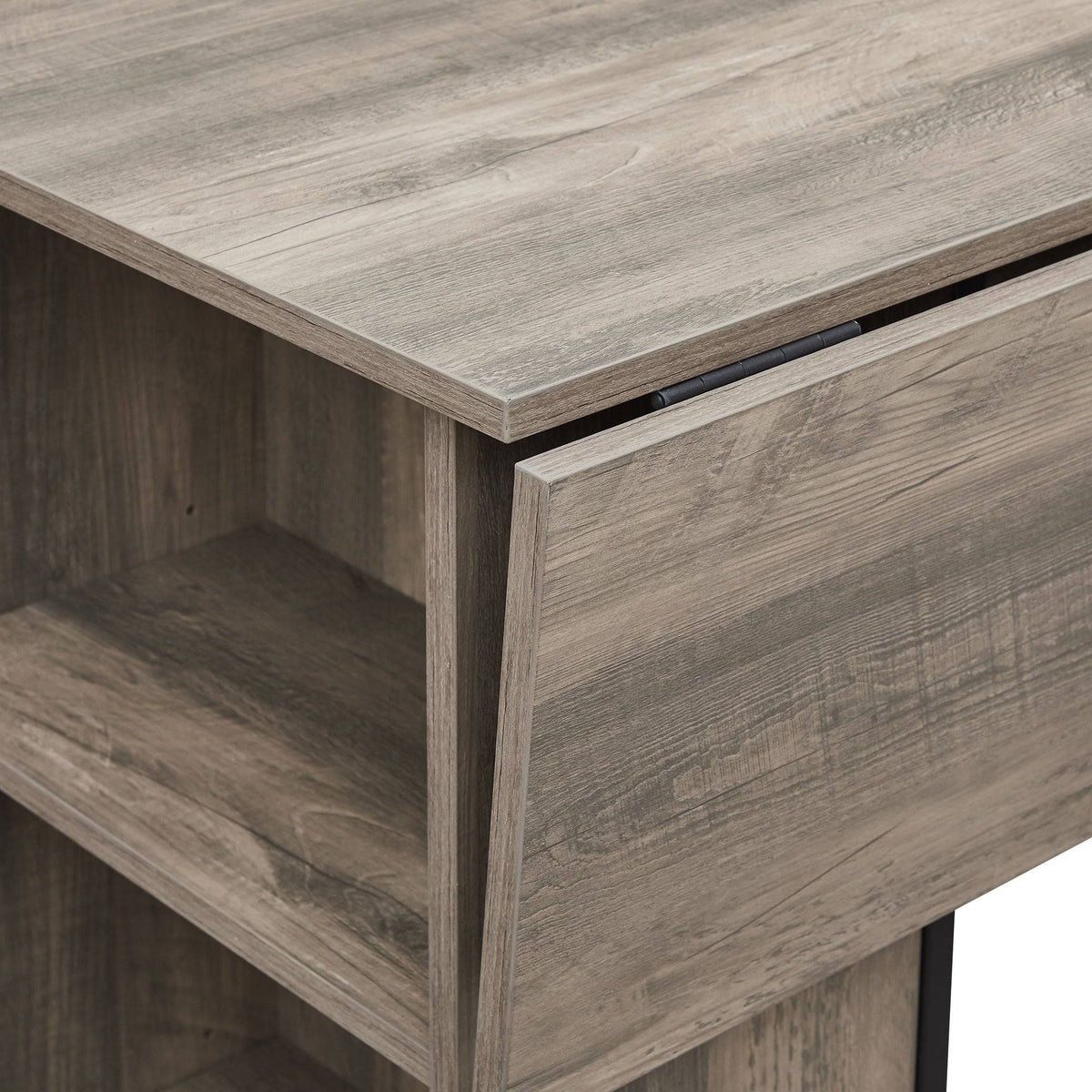 48-Inch Drop Leaf Storage Counter Table K3148