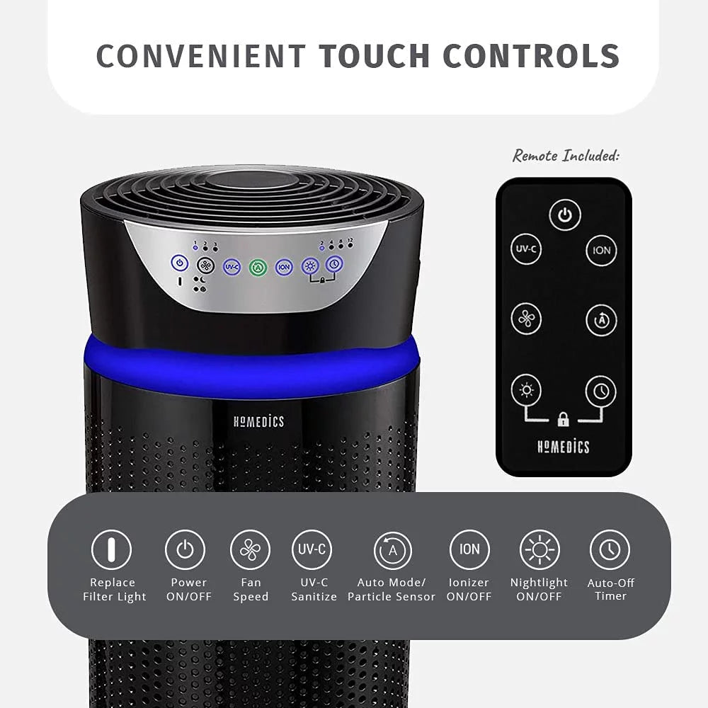 White 5-in-1 HEPA Tower Air Purifier N351531
