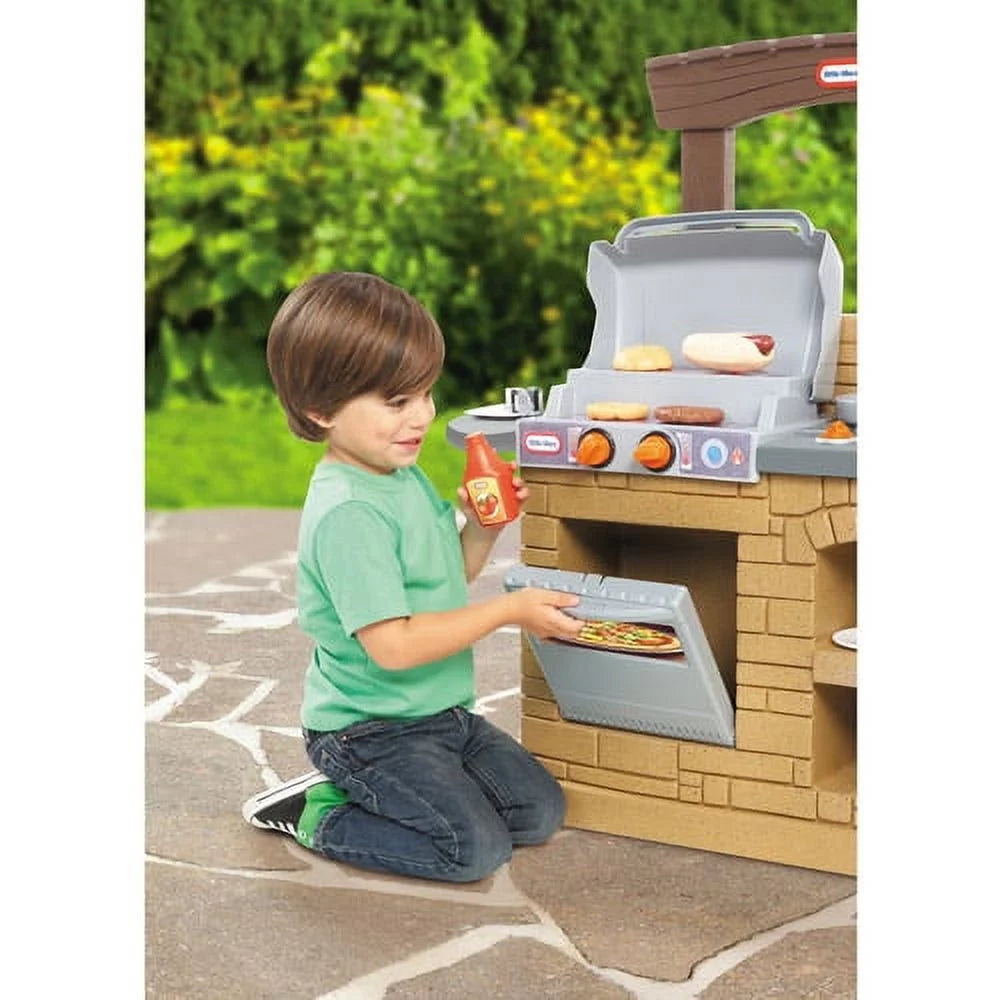 12-Piece Plastic Outdoor Pretend Play Kitchen Toys Playset Q448072