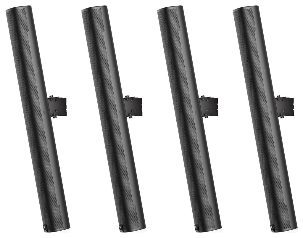 Black 32" Commercial Slim Column Wall Mount Array Speakers O44983