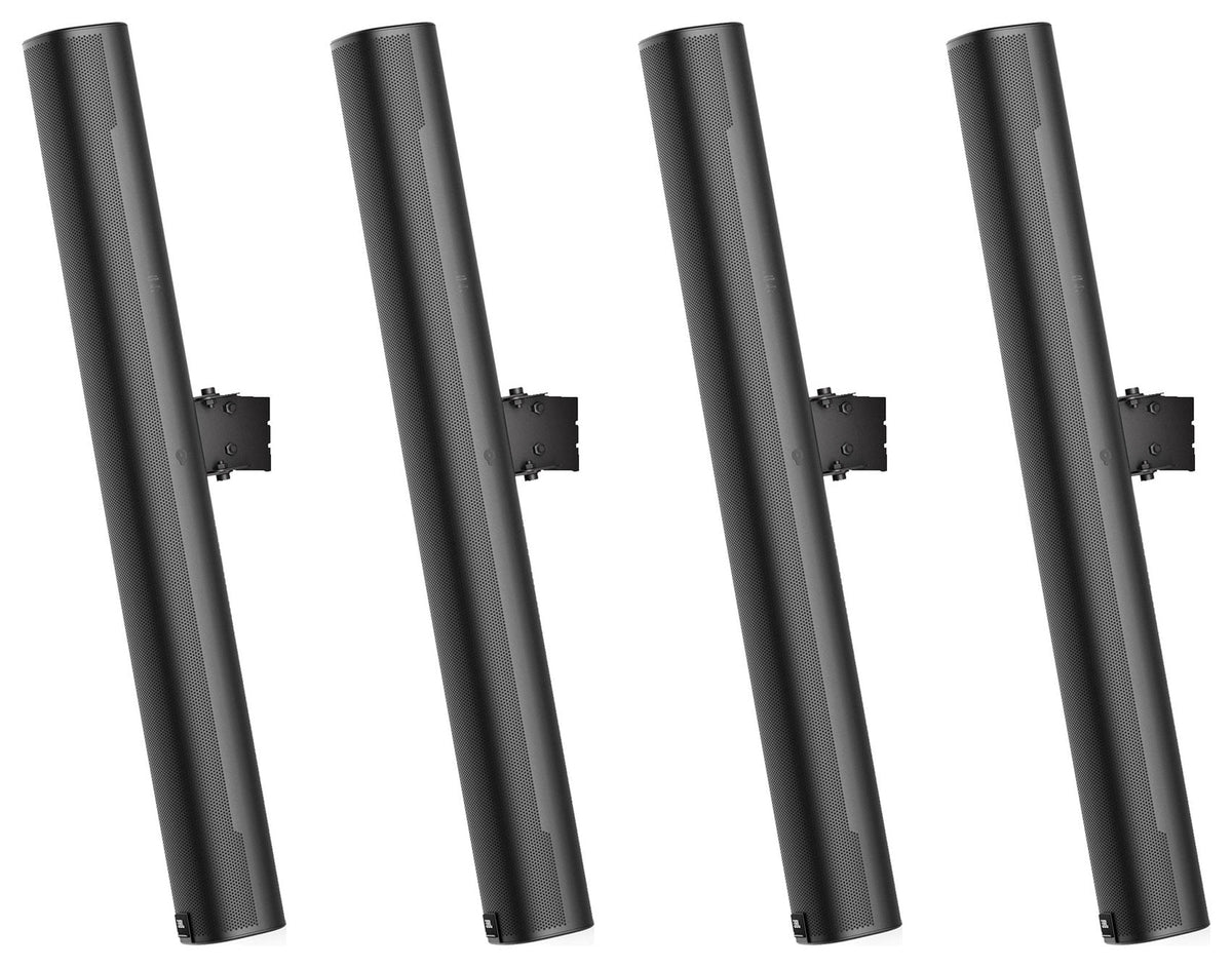 Black 32" Commercial Slim Column Wall Mount Array Speakers O44983