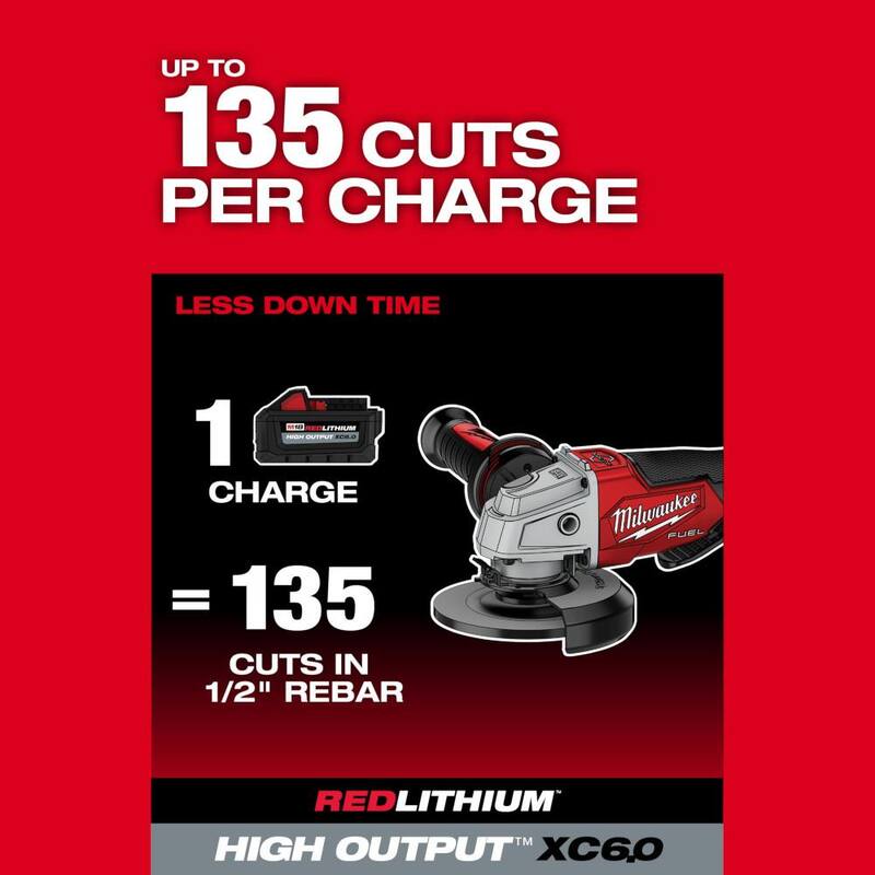 18V Brushless Cordless 4-1/2 in. / 5 in. Grinder with Paddle Switch I2772