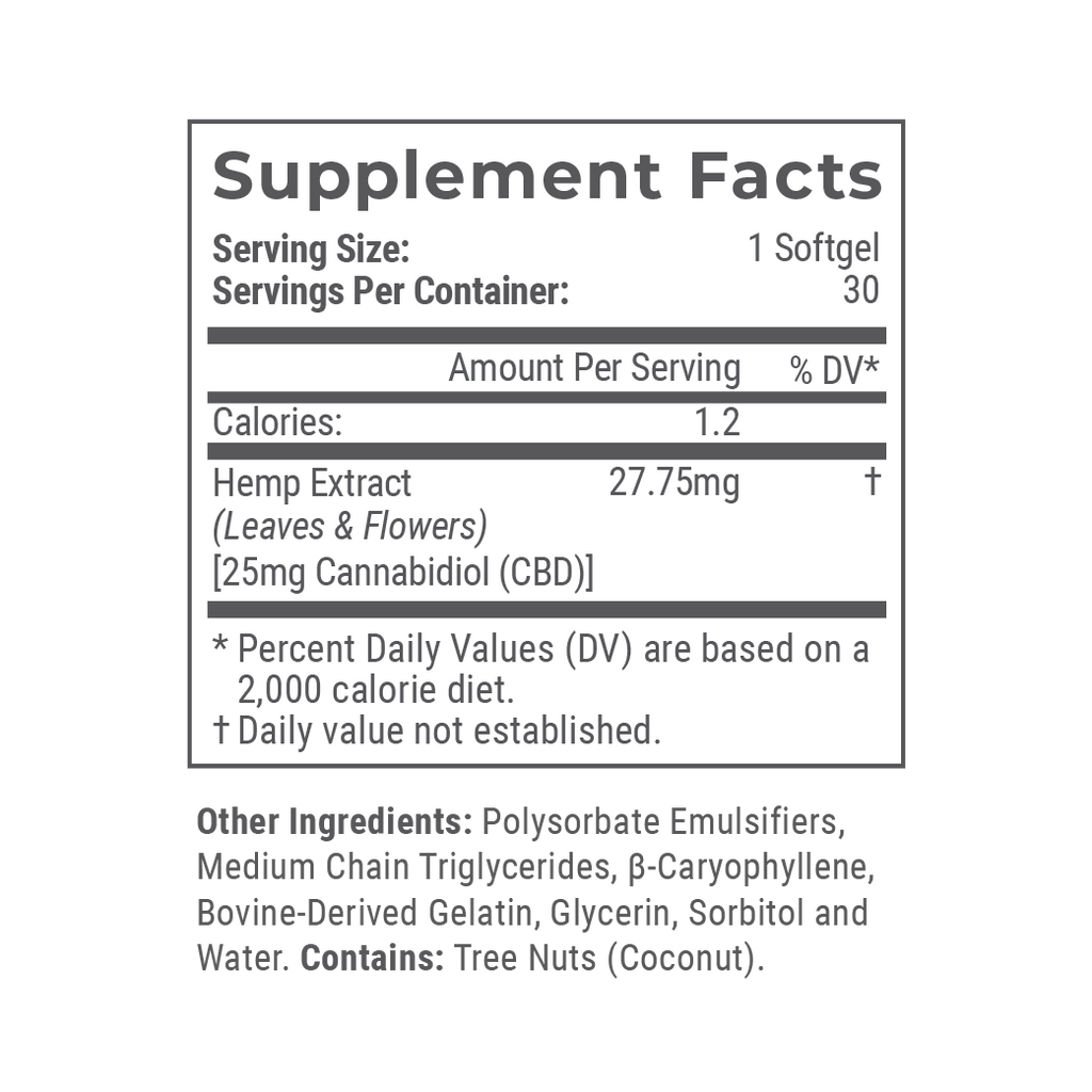 100mg CBD Softgels Q446329