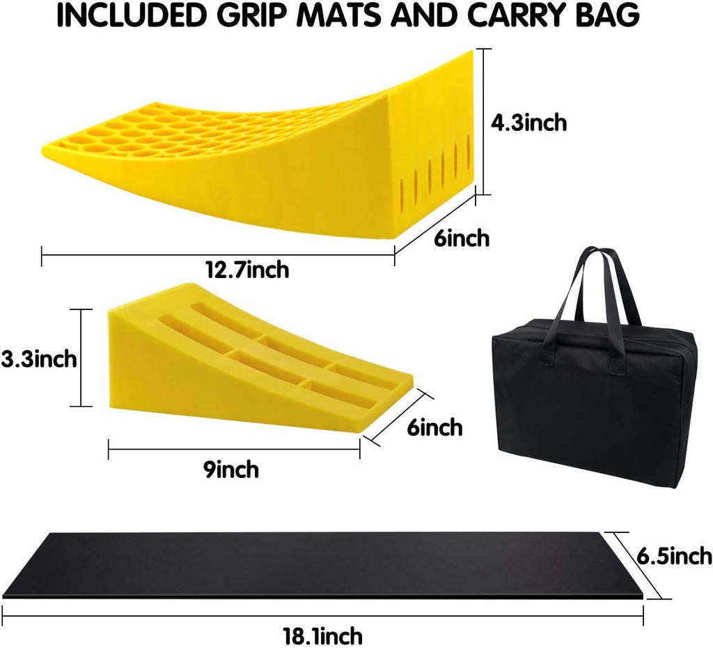 2 Pack Camper Leveler with Chocks and Rubber Grip Mats E933482