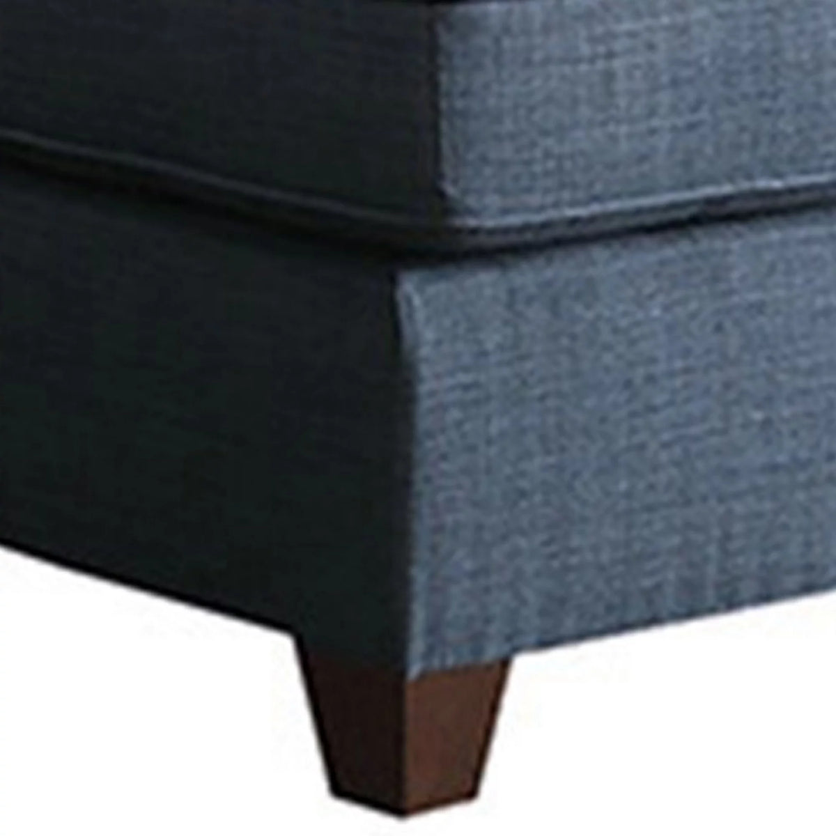 Blue Fabric L Shape Sectional Sofa with Reversible Chaise M76839