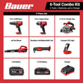20V Cordless 6-Tool Combo Kit with Battery and Charger S479