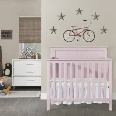 4-in-1 Mini Convertible Crib Blush Pink A6545