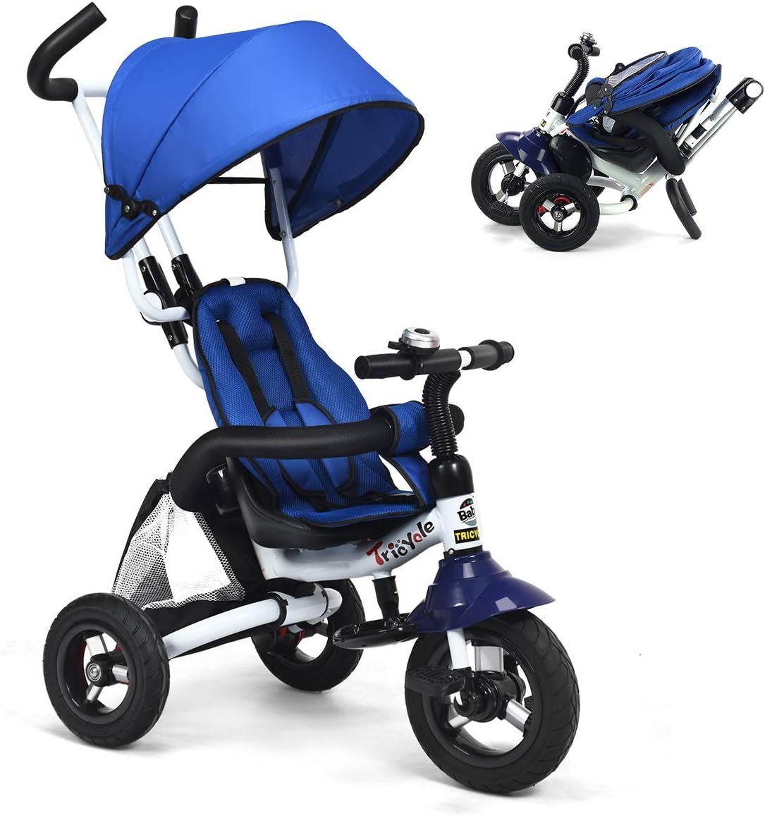 6-in-1 Foldable Baby Tricycle Stroller O1299