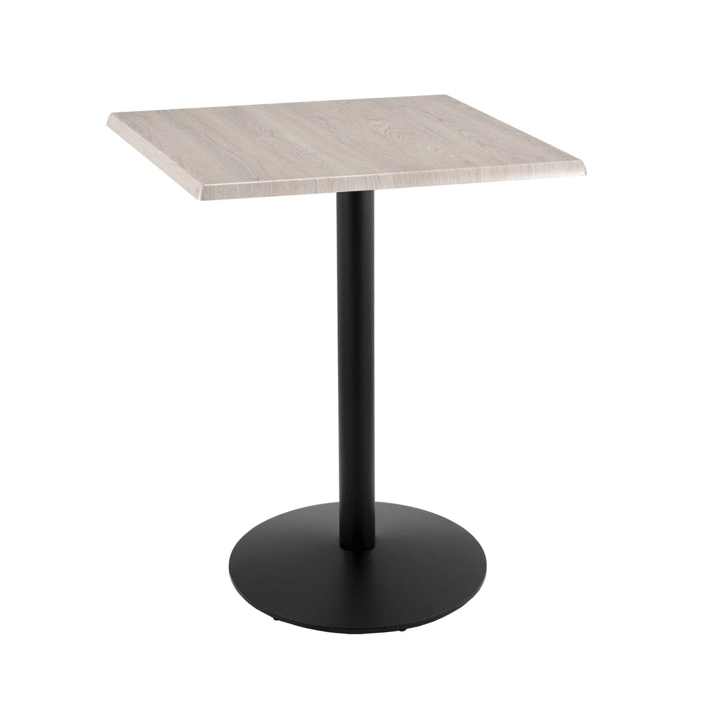 42" Black Square Table with White Ash Top K553073