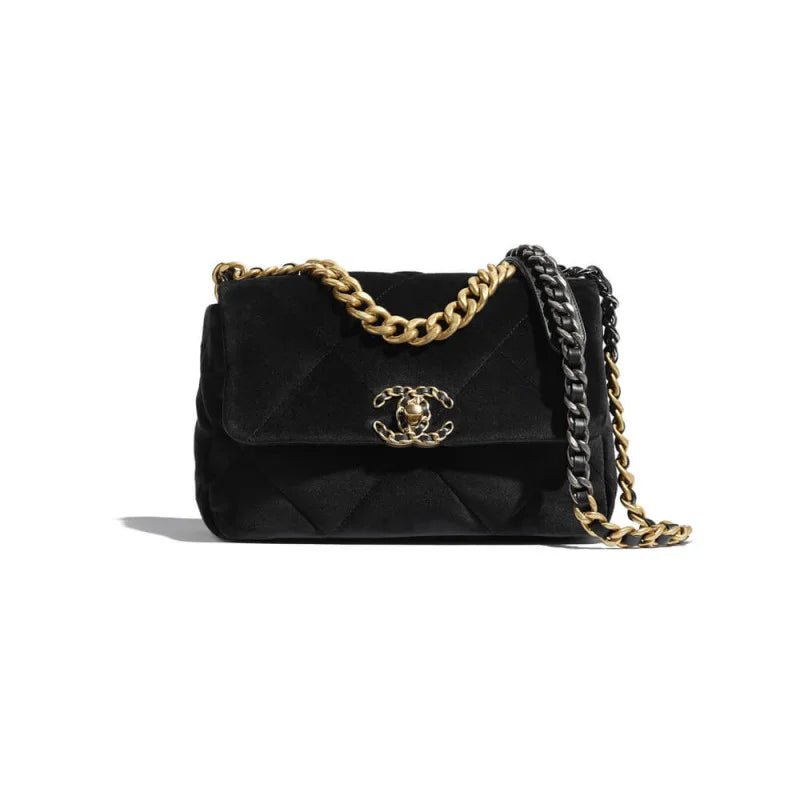 Small Velvet Flap Bag D293