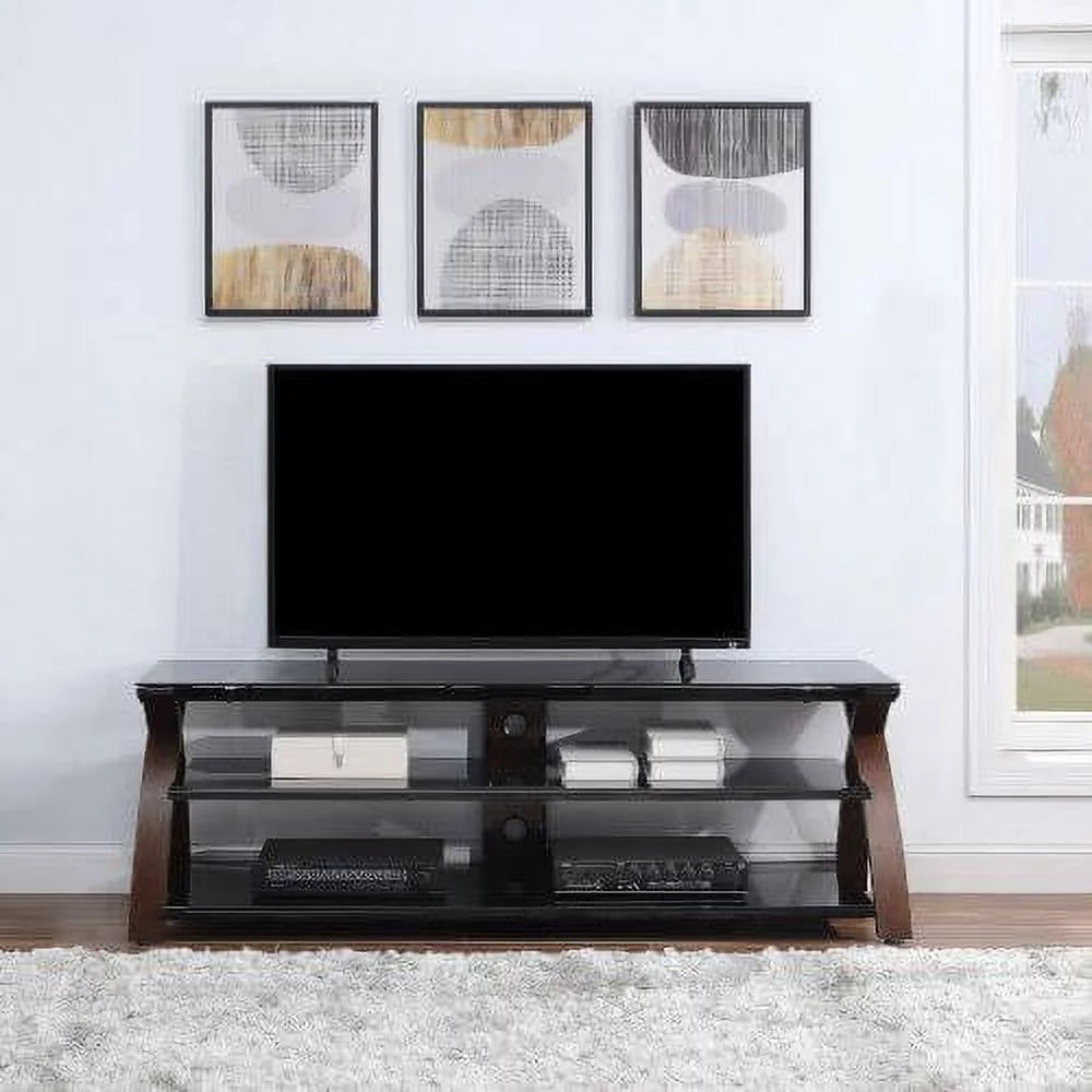 Espresso Wood TV Stand J359315