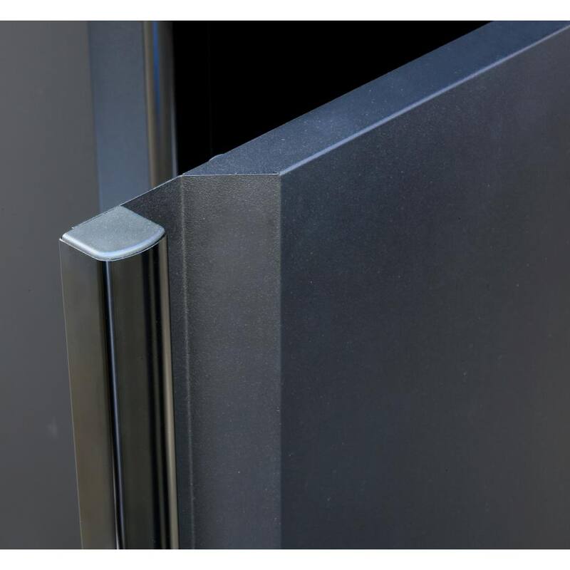24-Gauge Steel Freestanding Garage Cabinet in Black N476414