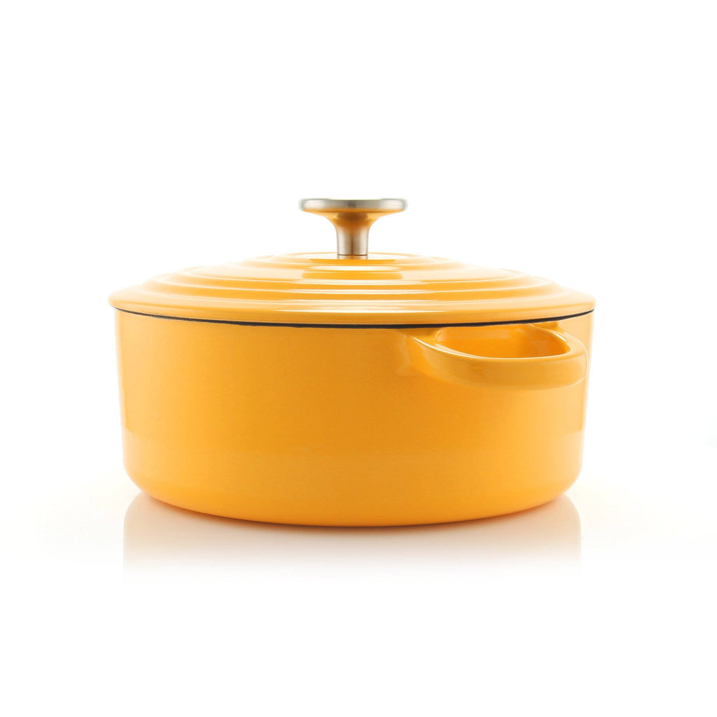 3 qt Round Cast Iron Dutch Oven Cobalt Blue S64096