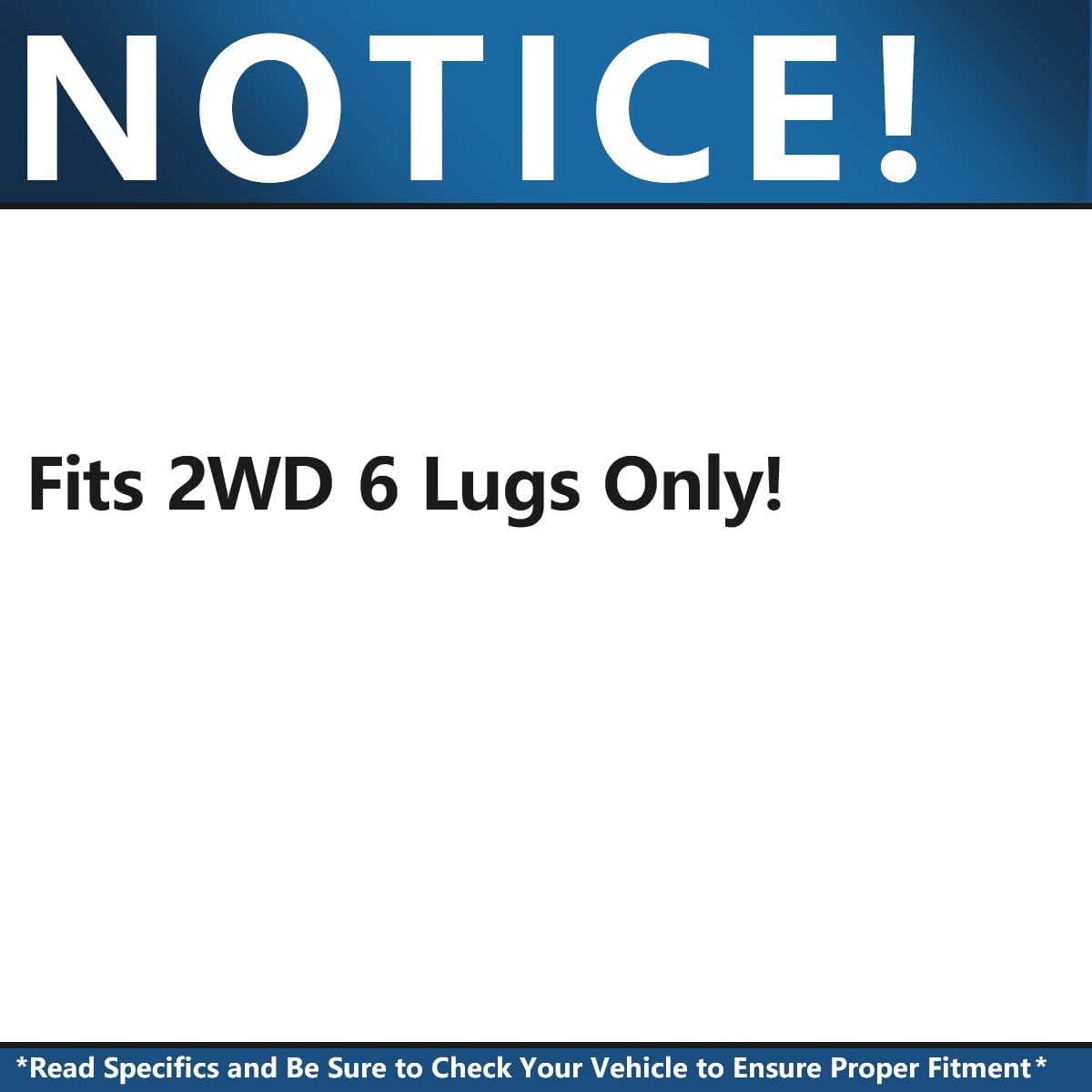 2pc Front Hub Bearing Assemblies Set S1080
