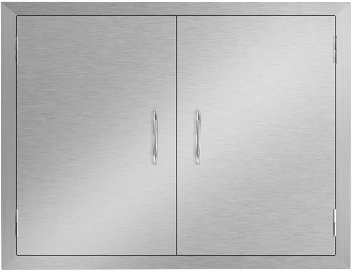 Stainless Steel Double Wall Outdoor Kitchen Doors 31W x 24H Inch X3207