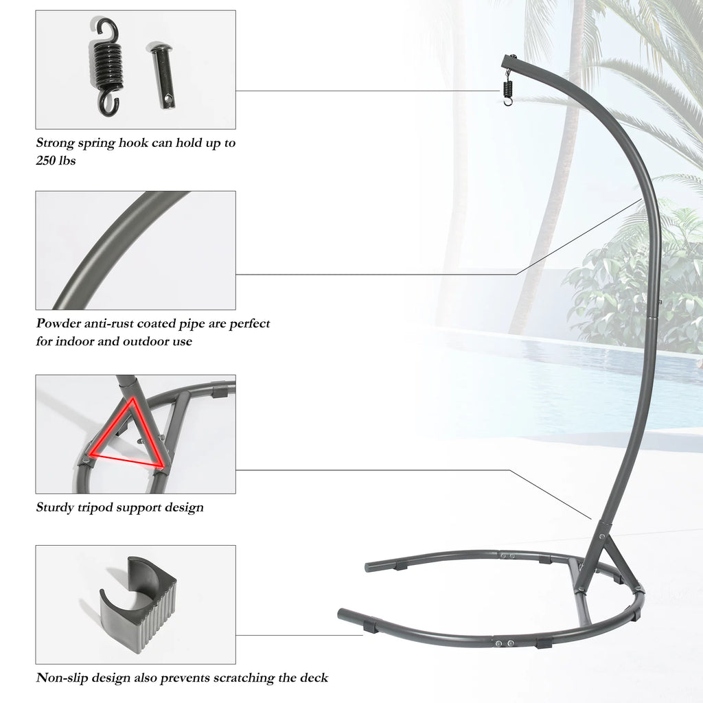 Egg Chair Stand Hanging Hammock Swing Chair C-Stand D385