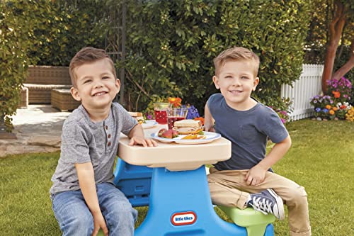 Multi Color Picnic Table with Umbrella R62242