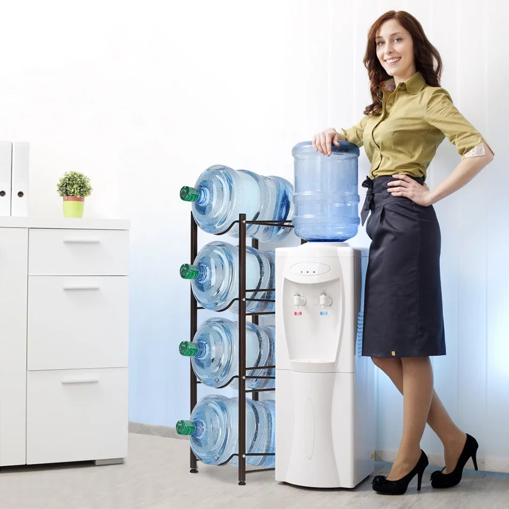 4-Tier Water Bottle Holder Storage Rack Z388