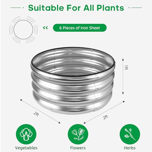 Galvanized Raised 2 Pcs 4×2×1ft Planter Boxes J844