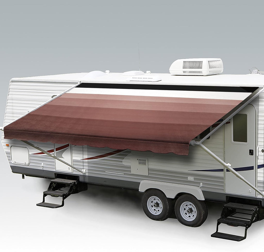Heavy Duty Weatherproof Vinyl RV Awning Fabric Replacement N733