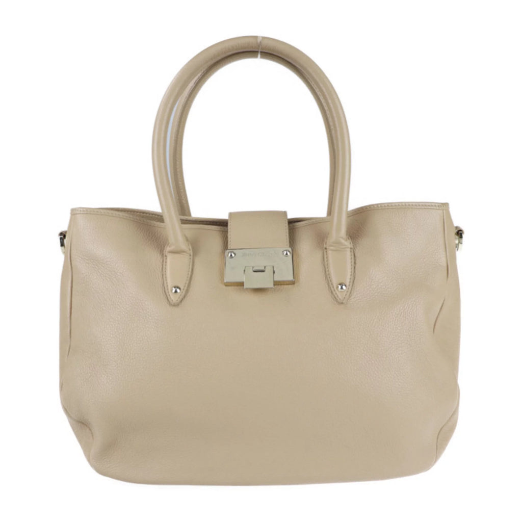 Pre-Owned Beige Leather 2WAY Shoulder Bag S131459
