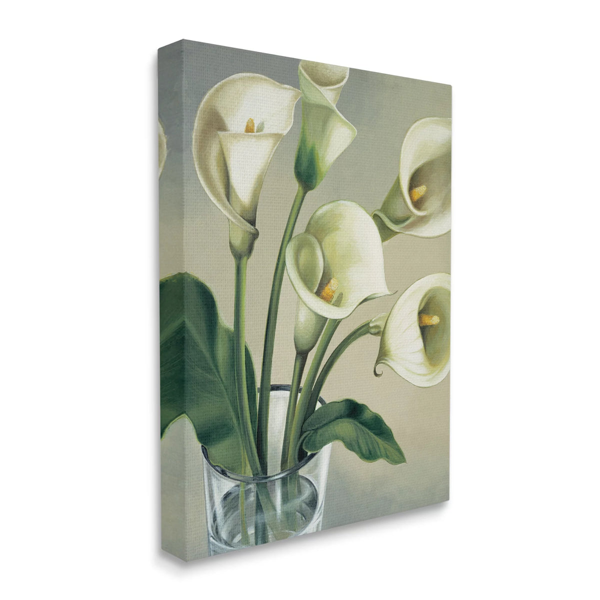 Soft White Calla Lily Canvas Wall Art T913