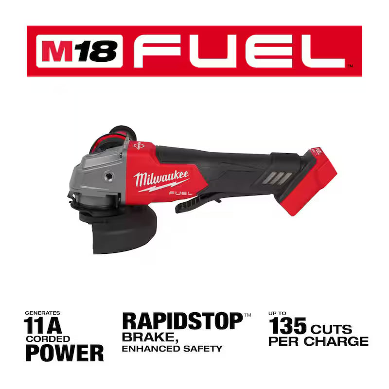 18V Brushless Cordless 4-1/2 in. / 5 in. Grinder with Paddle Switch I2772