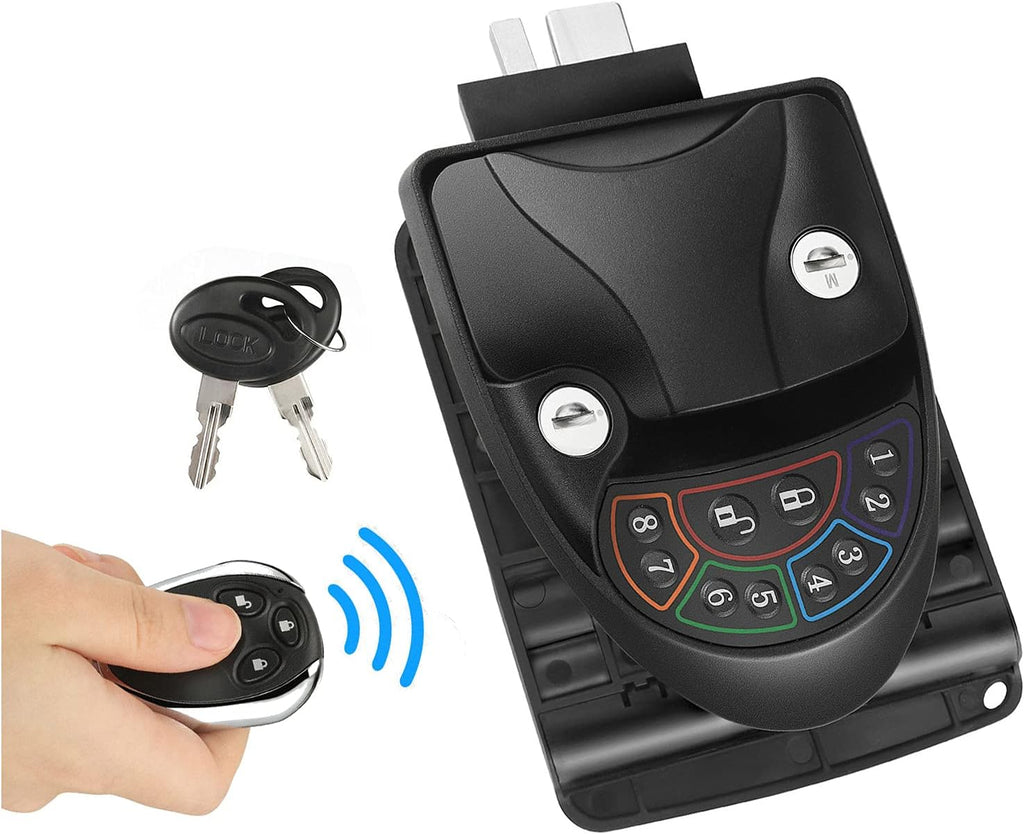 Keyless Entry Door Lock Handle Latch Zinc Alloy Wireless Keypad Remote Control N873