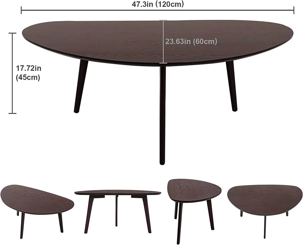 Black Oval Coffee Table I96671