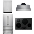 30 Induction Cooktop, Range Hood, Microwave, Refrigerator, Dishwasher B9841
