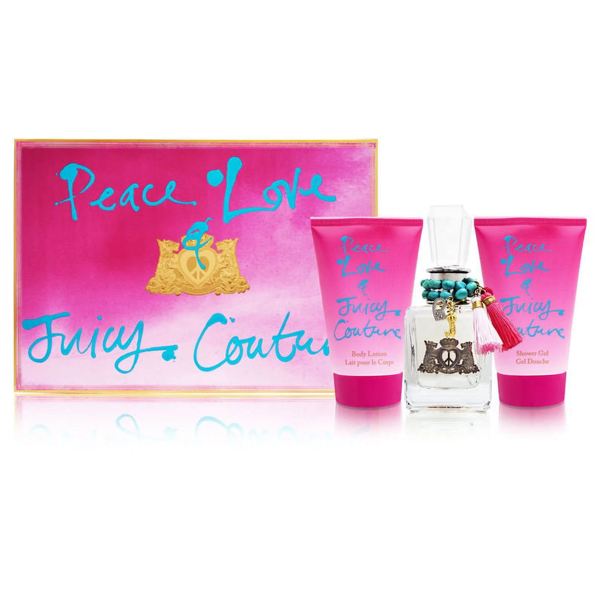 3 Piece Set Includes 1.7 oz Eau de Parfum Spray 4.2 oz Body Lotion 4.2 oz Shower Gel K459817