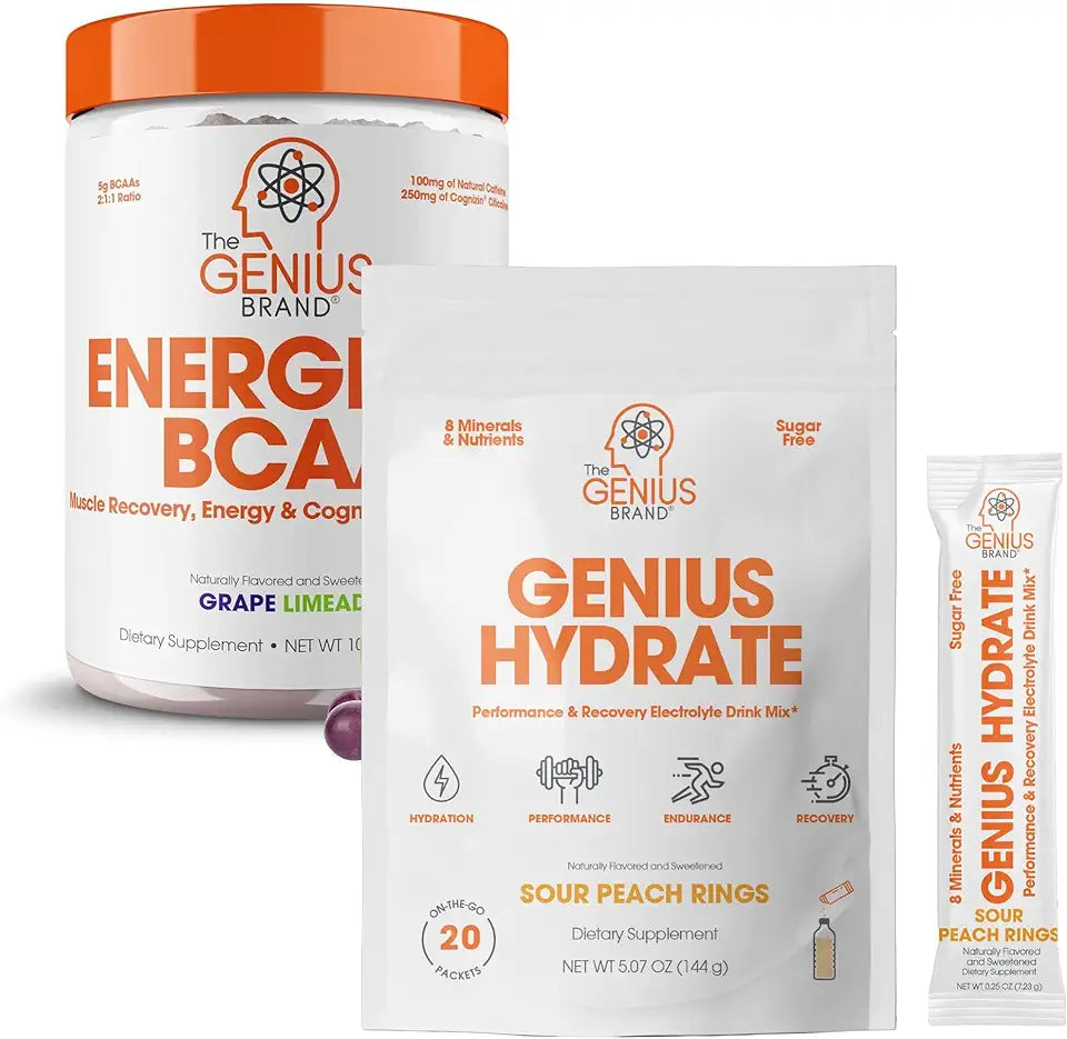 Hydration & Recovery Bundle Powder Drink Mix and BCAA Energy Powder R765813