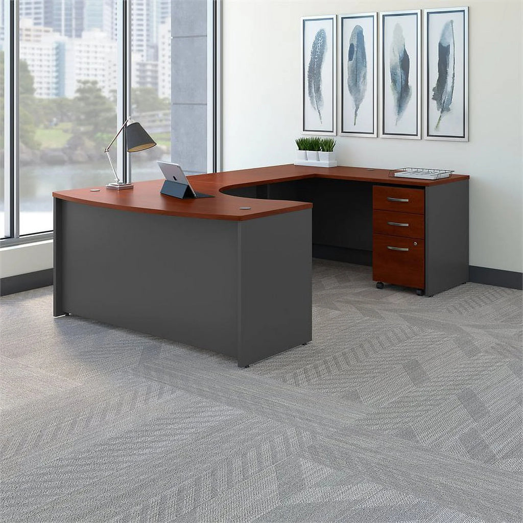U-Shaped Desk with Mobile File Cabinet P53299