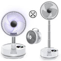 8 inch Portable Rechargeable Oscillating Fan White N5729