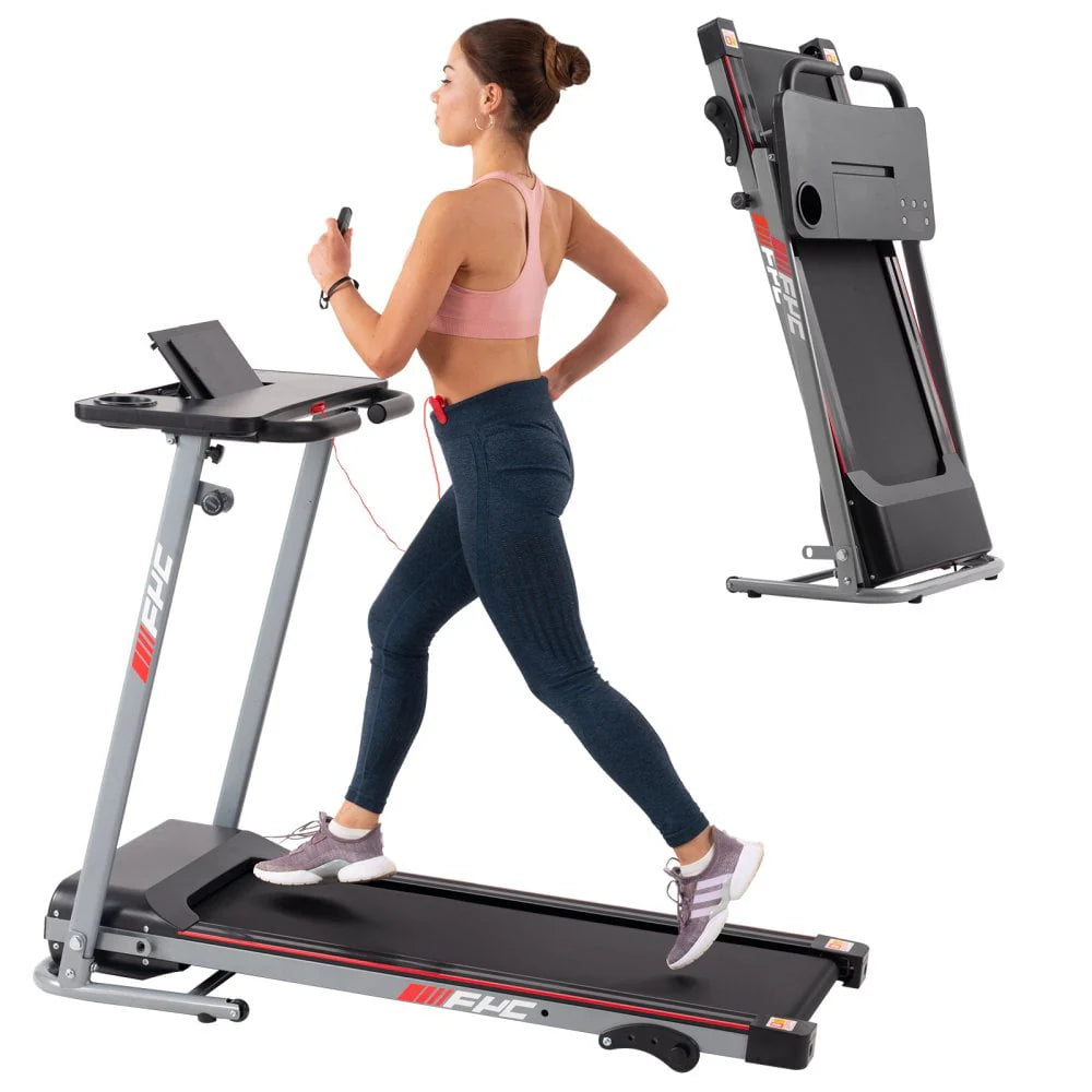 Folding Treadmill with Desk 2.5HP Compact Electric Treadmill W865