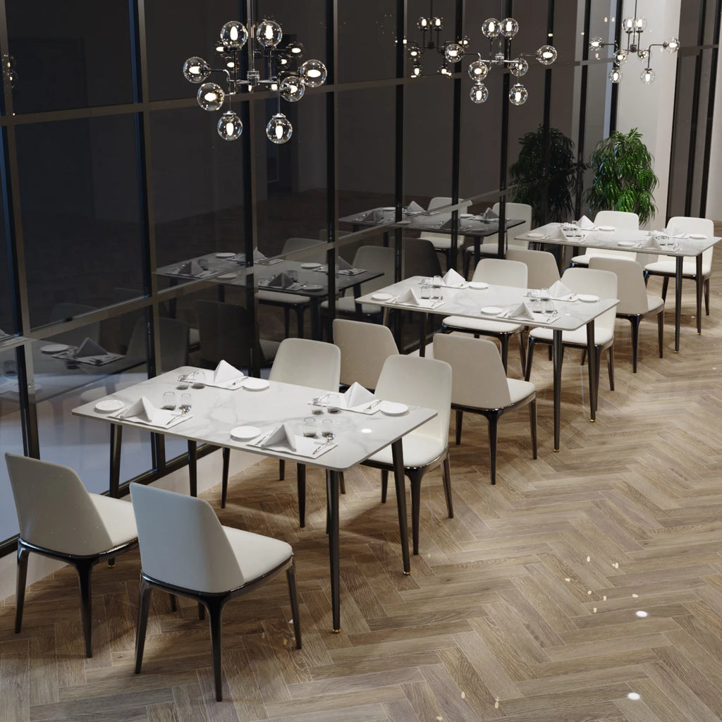 Sintered Stone Dining Table with Metal Legs M772786