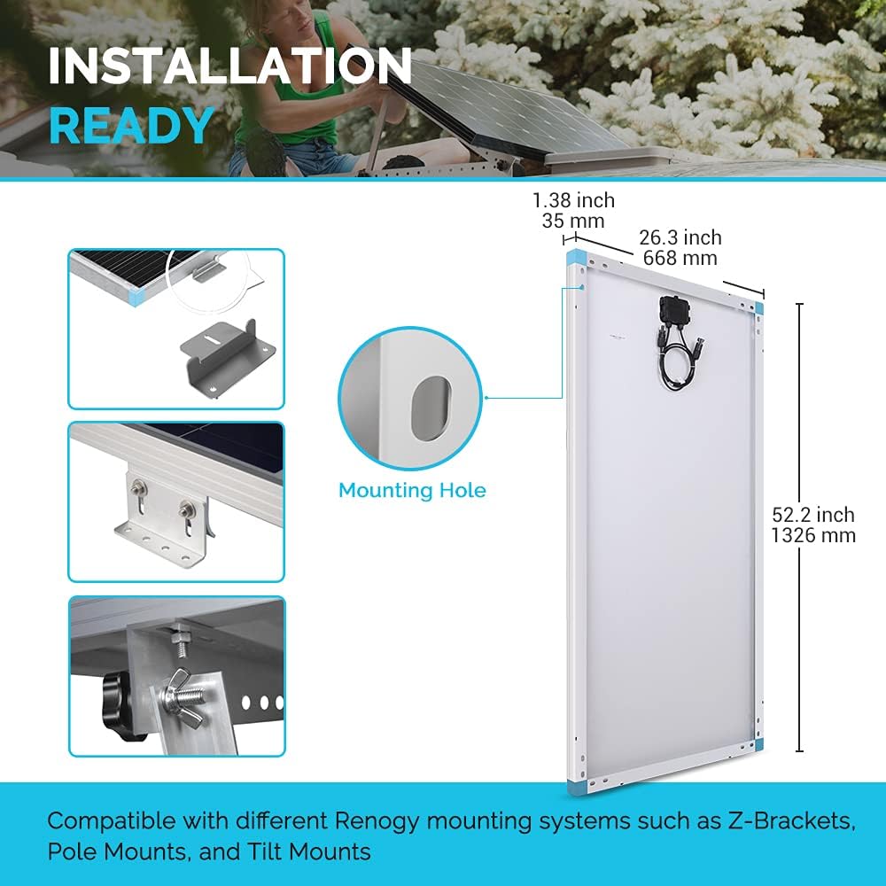 175 Watt 12 Volt Monocrystalline Solar Panel Q4734