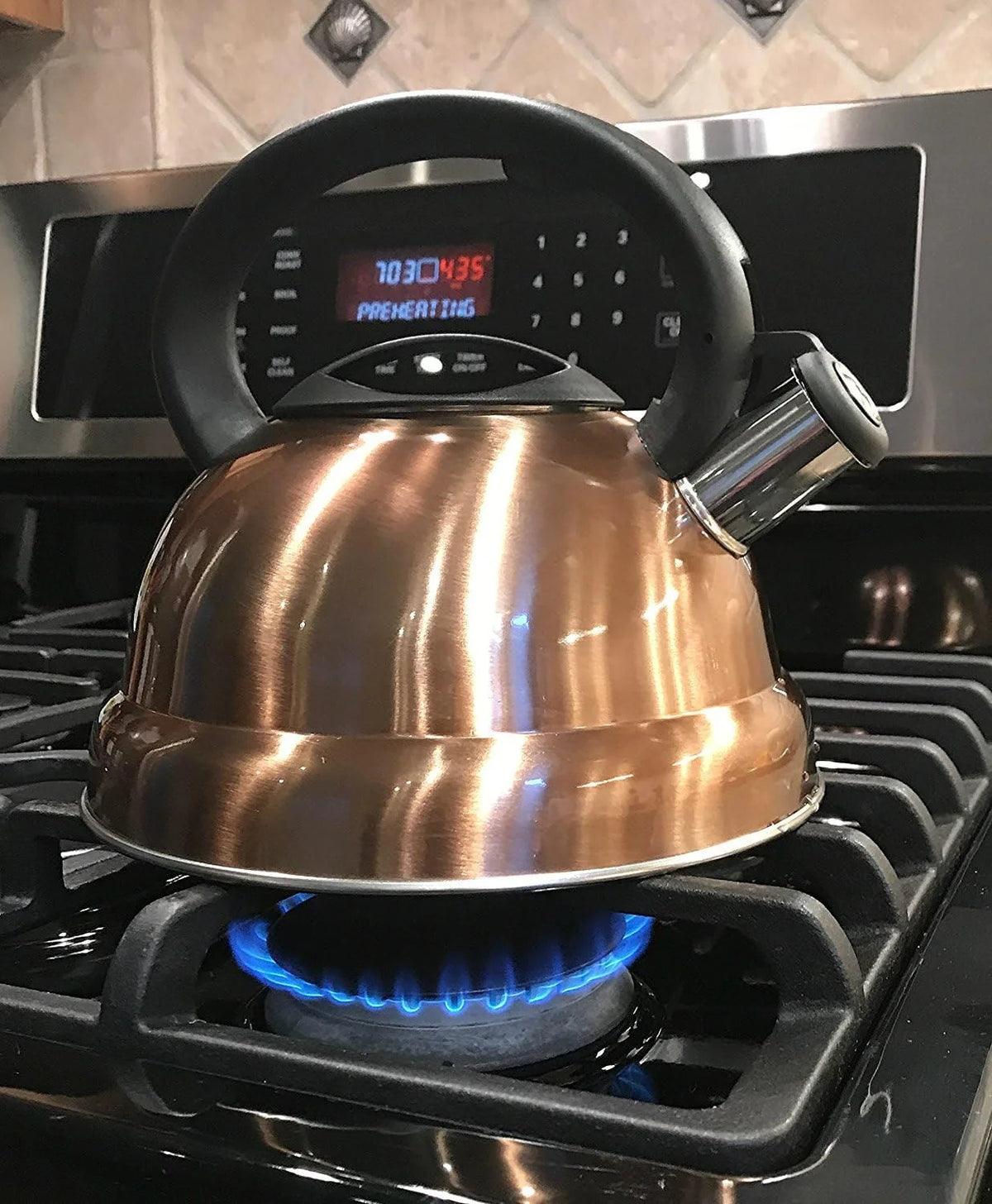 3 Quart Stainless Steel Whistling Tea Kettle U7666