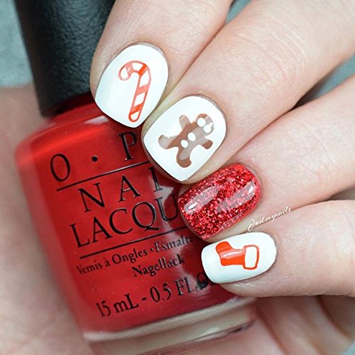 Christmas Nail Vinyl Stencils 4 Pack I604